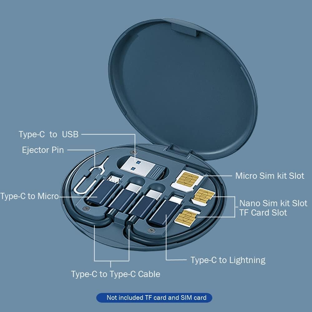 Mini Digital Gadgets Storage Box, Data Cable Storage Box, Sim Card Holder,