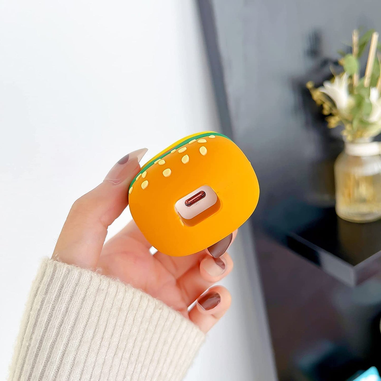 Charger Case and Cable Protector for iPhone (Burger)