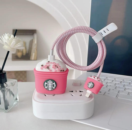 Charger Case and Cable Protector for iPhone (Sanrio Cinnamoroll )