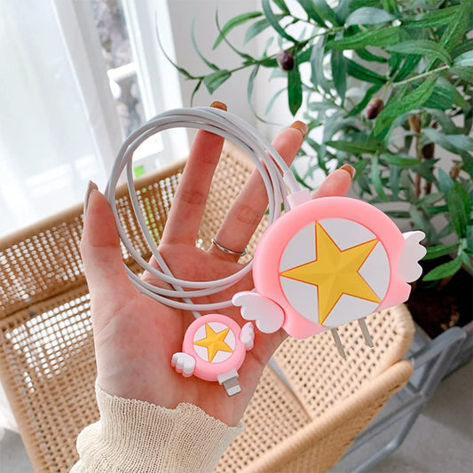 Charger Case and Cable Protector for iPhone (Twinkle Twinkle Star )