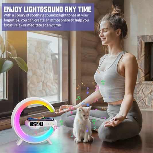 Multi Color Dj G-Speaker With Wireless Charging support (Mini)
